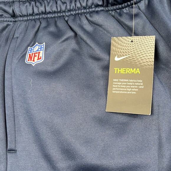 NEW Nike L Seahawks Dri Fit NFL Blue Straight Leg Relaxed Sweatpants Pockets - Picture 3 of 16